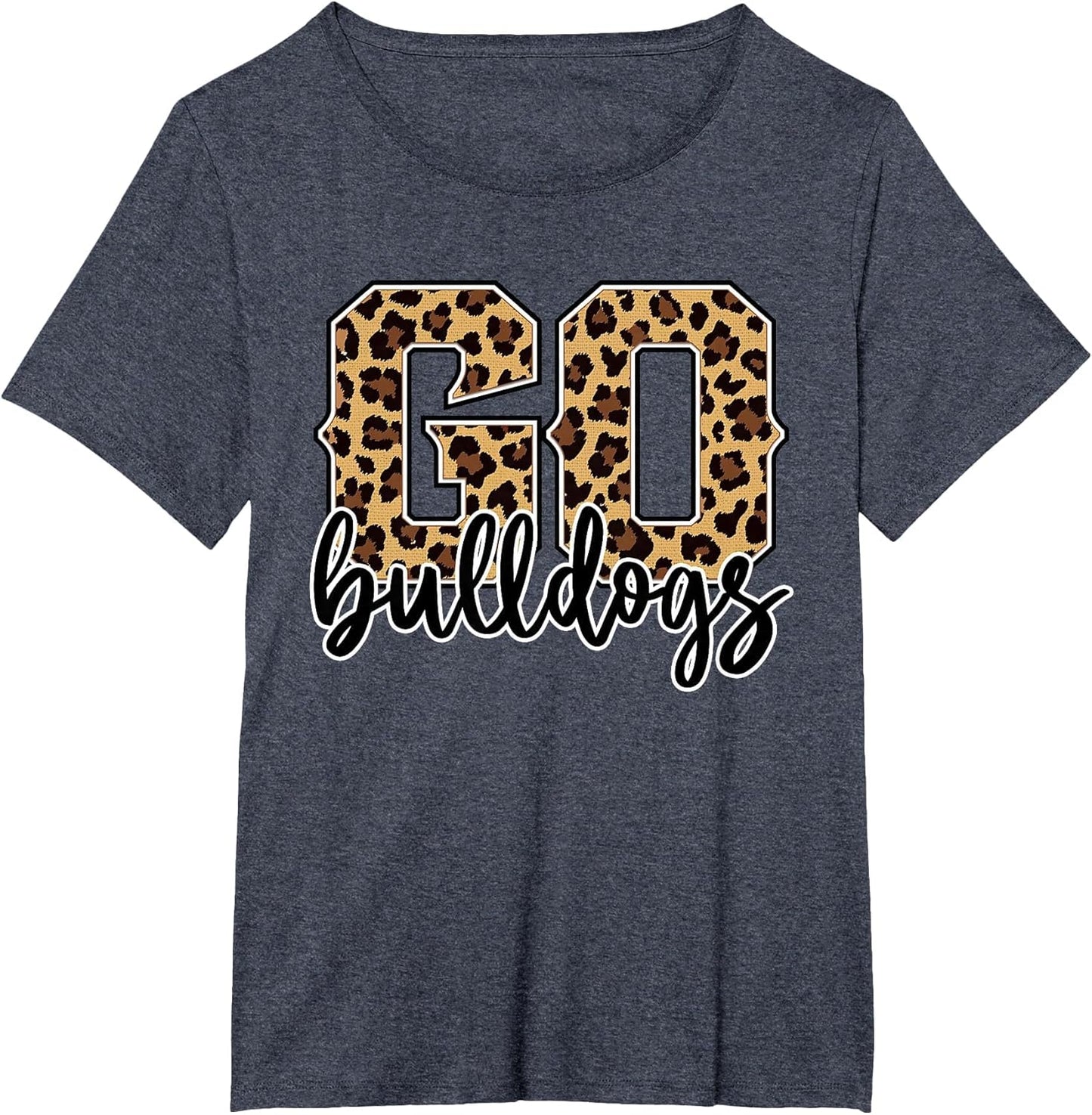 Braves Go Bulldogs Leopard Print Cheetah Graphic