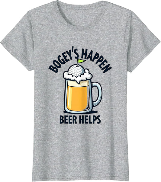 Bogeys Happen Beer Helps Funny Golf Design