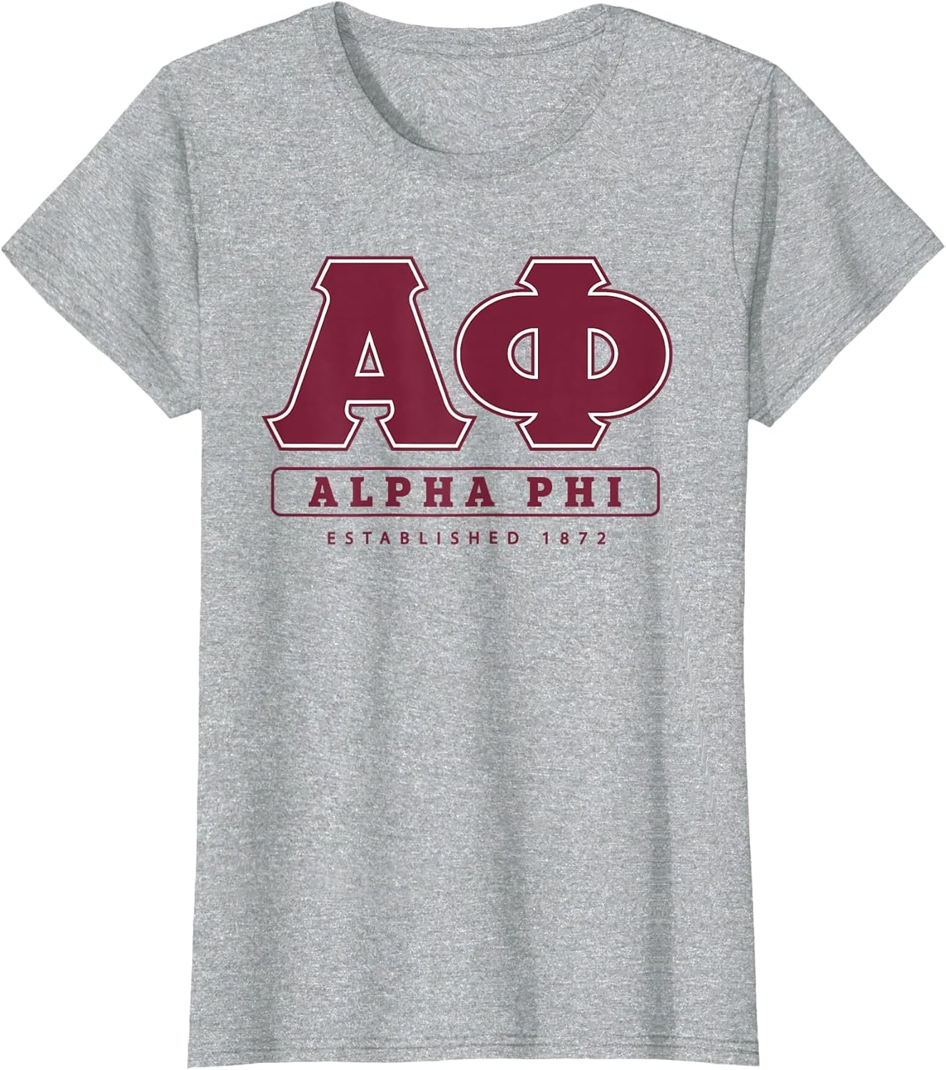 Alpha Phi Officially Licensed Bar Lettered - Bordeaux