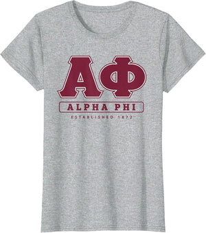 Alpha Phi Officially Licensed Bar Lettered - Bordeaux