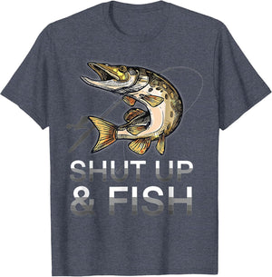 Funny Shut Up and Fish, Northern-Pike, Jack-Fishing