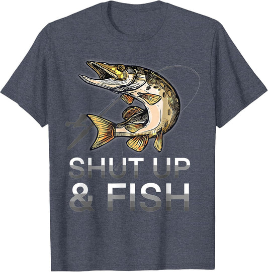 Funny Shut Up and Fish, Northern-Pike, Jack-Fishing