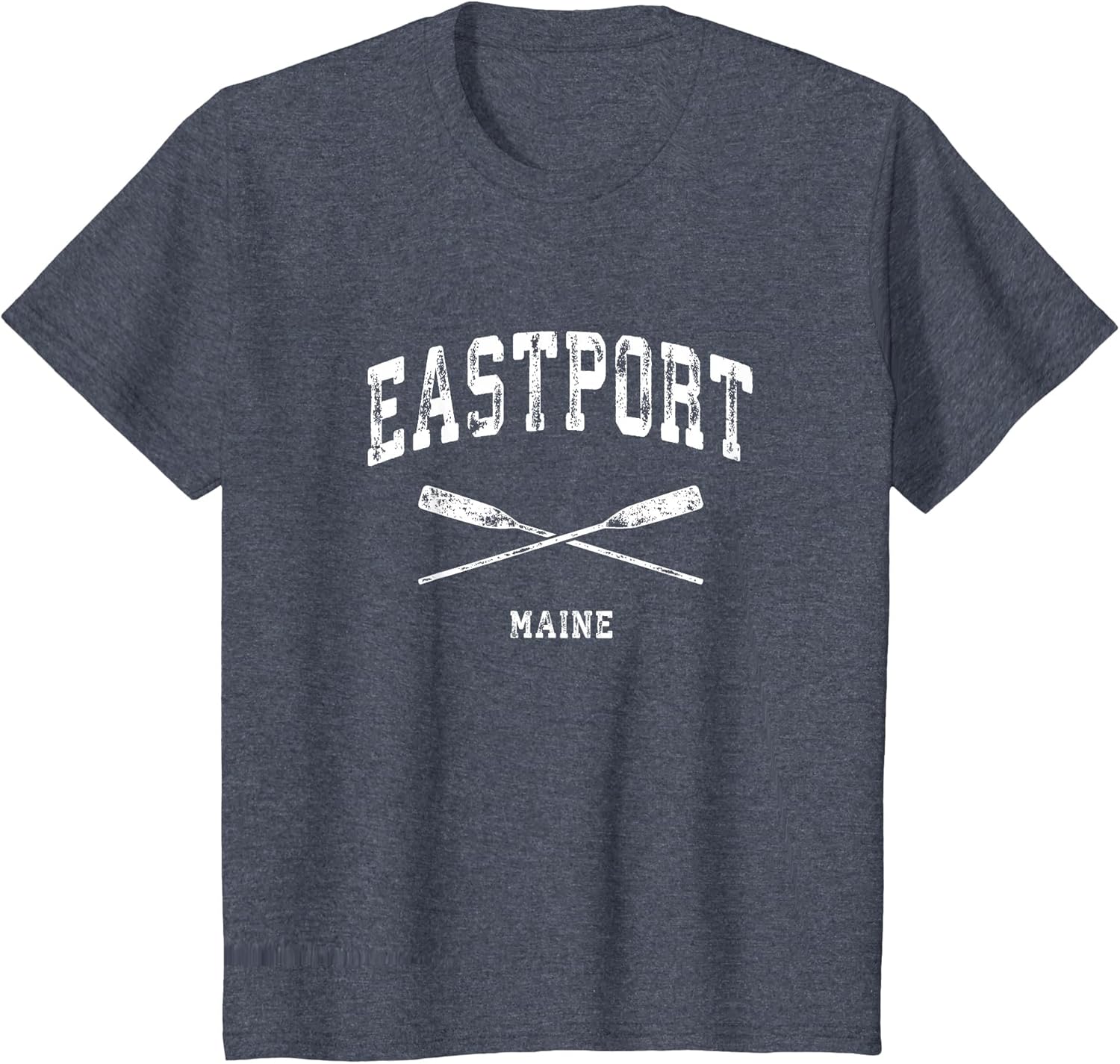 Eastport Maine Vintage Nautical Crossed Oars