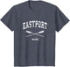 Eastport Maine Vintage Nautical Crossed Oars