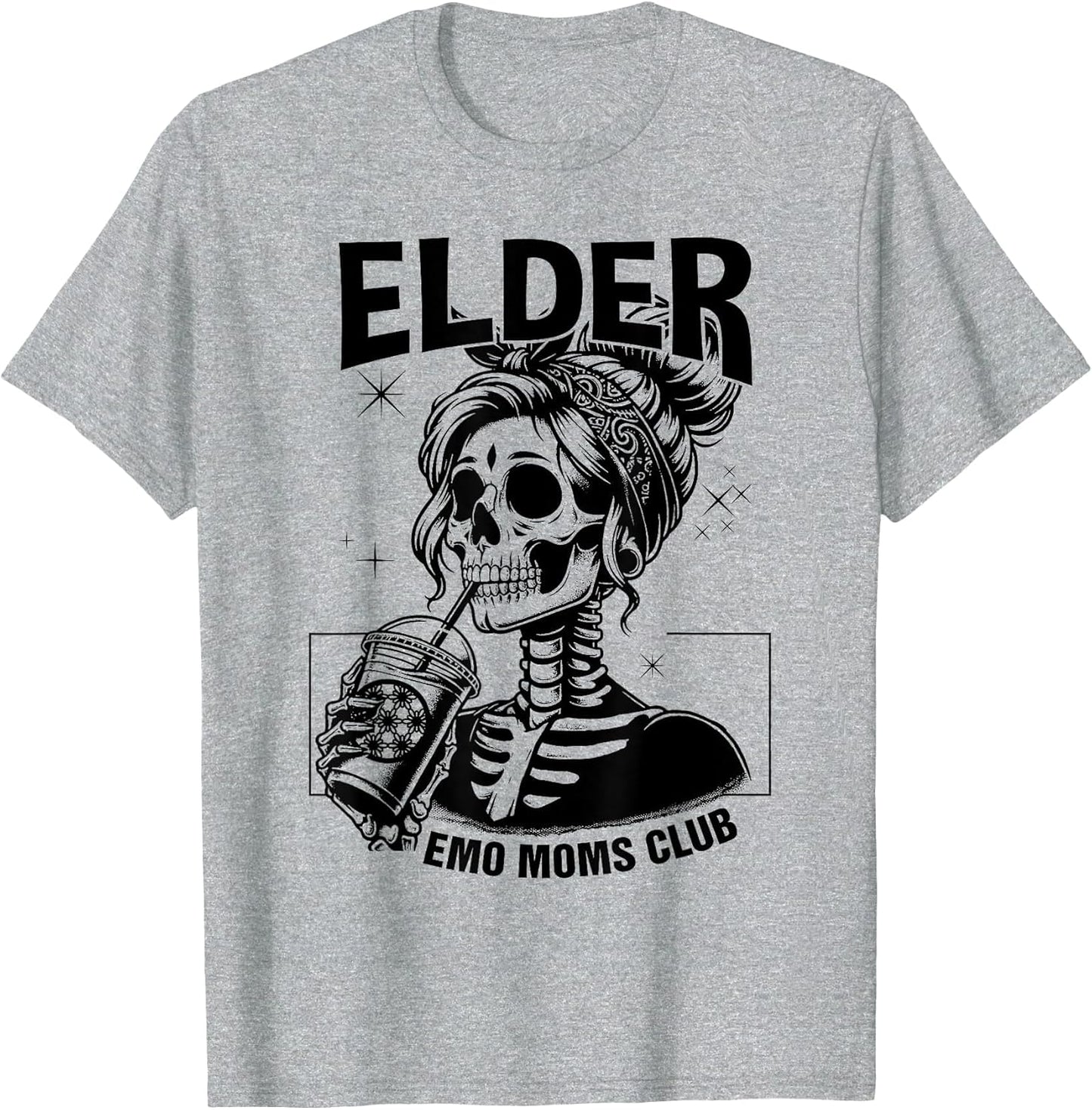 Elder Emo Moms Club Mothers Day Funny Skeleton