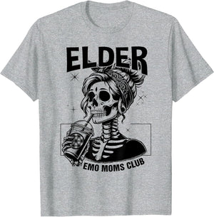 Elder Emo Moms Club Mothers Day Funny Skeleton