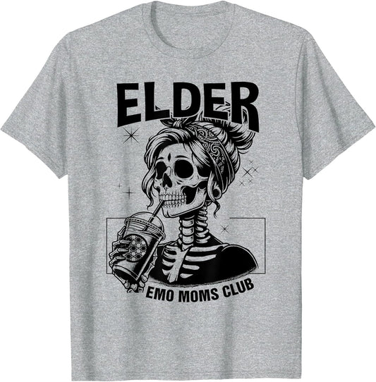 Elder Emo Moms Club Mothers Day Funny Skeleton