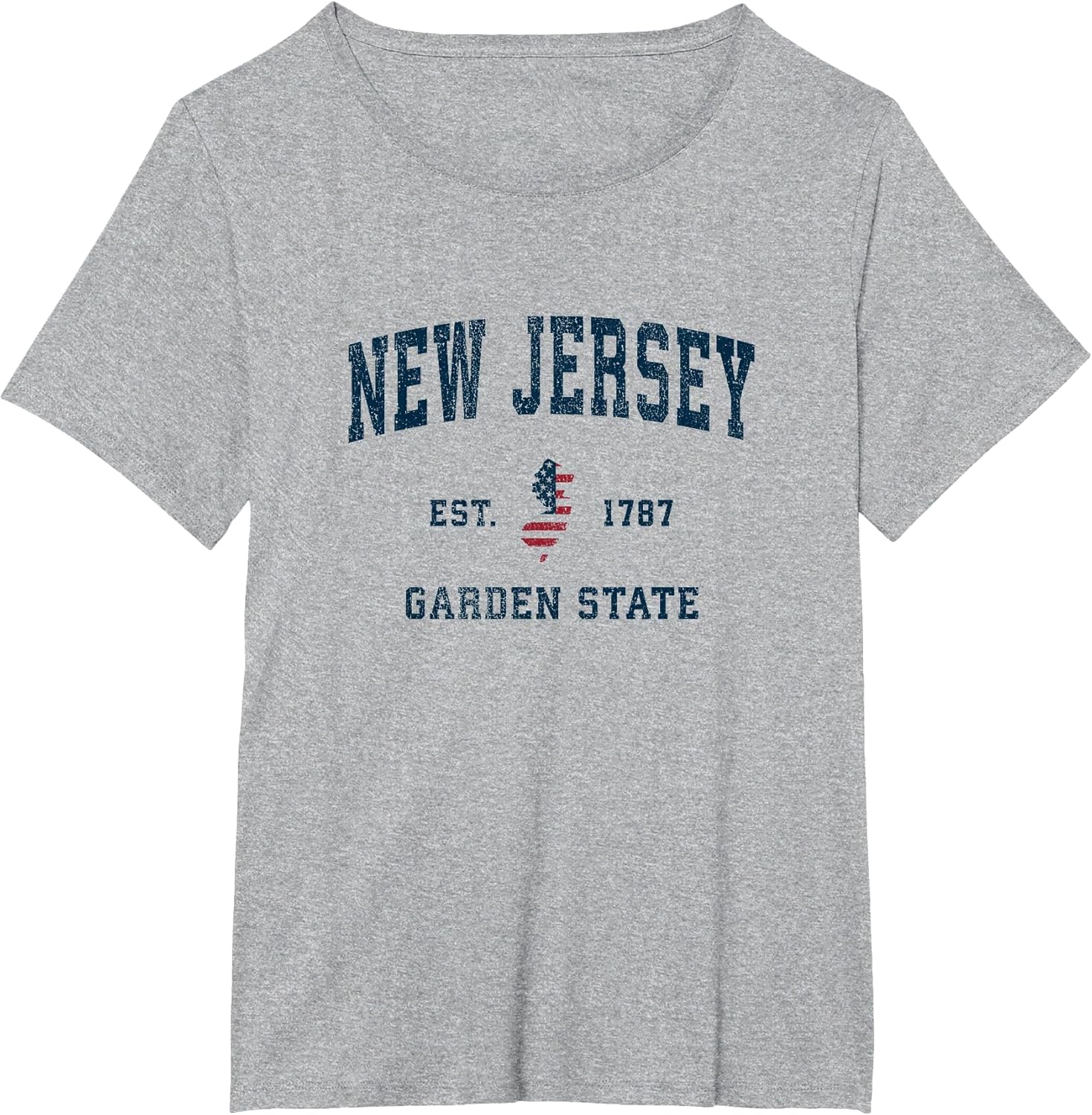 New Jersey Vintage American Flag USA Sports Design