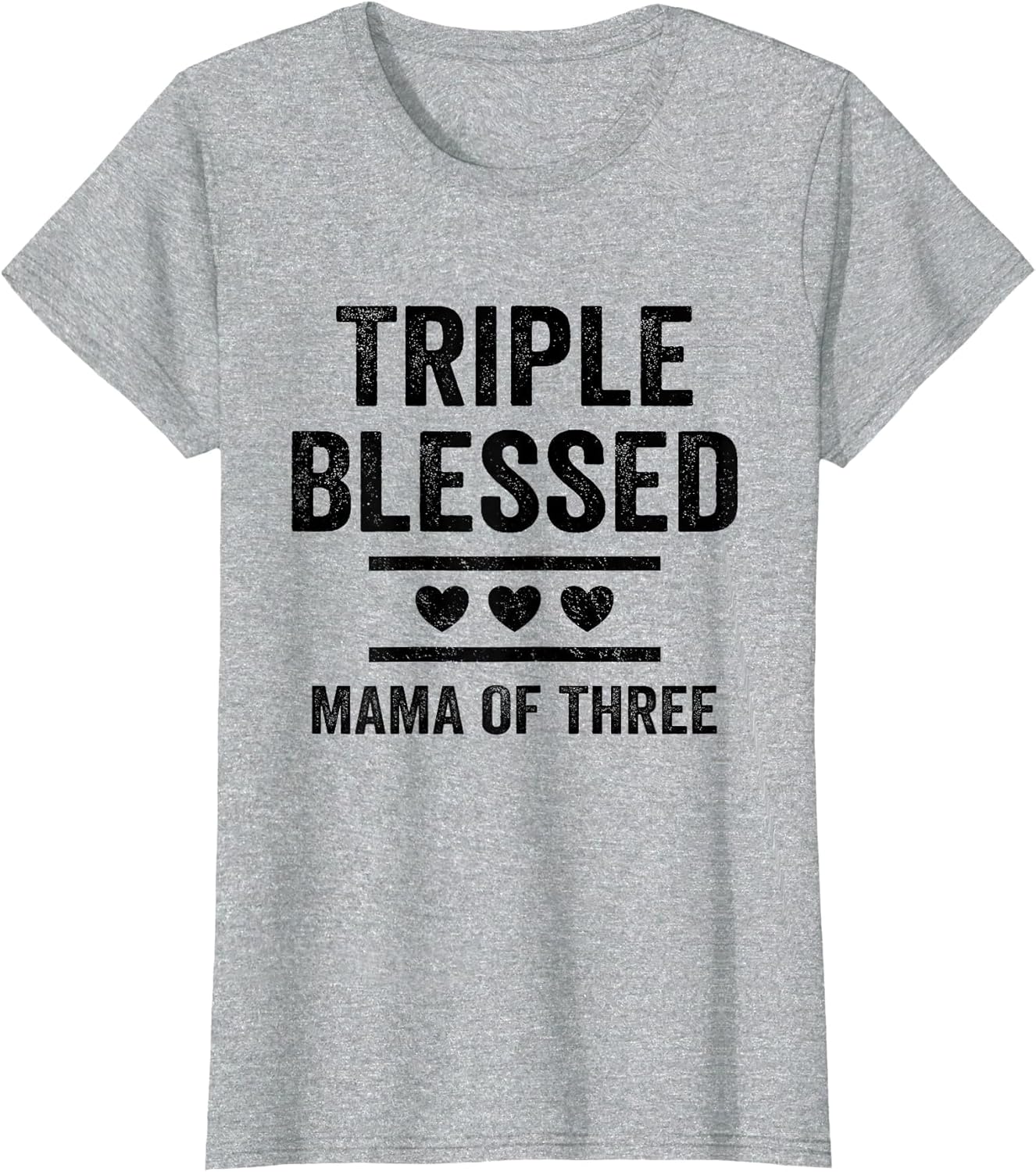 Triple Blessed Mama of Three Boys Girls Kids Blessed Mom
