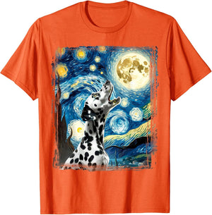Dalmatian Dog Canine Art Van Gogh Starry Night Dalmatian