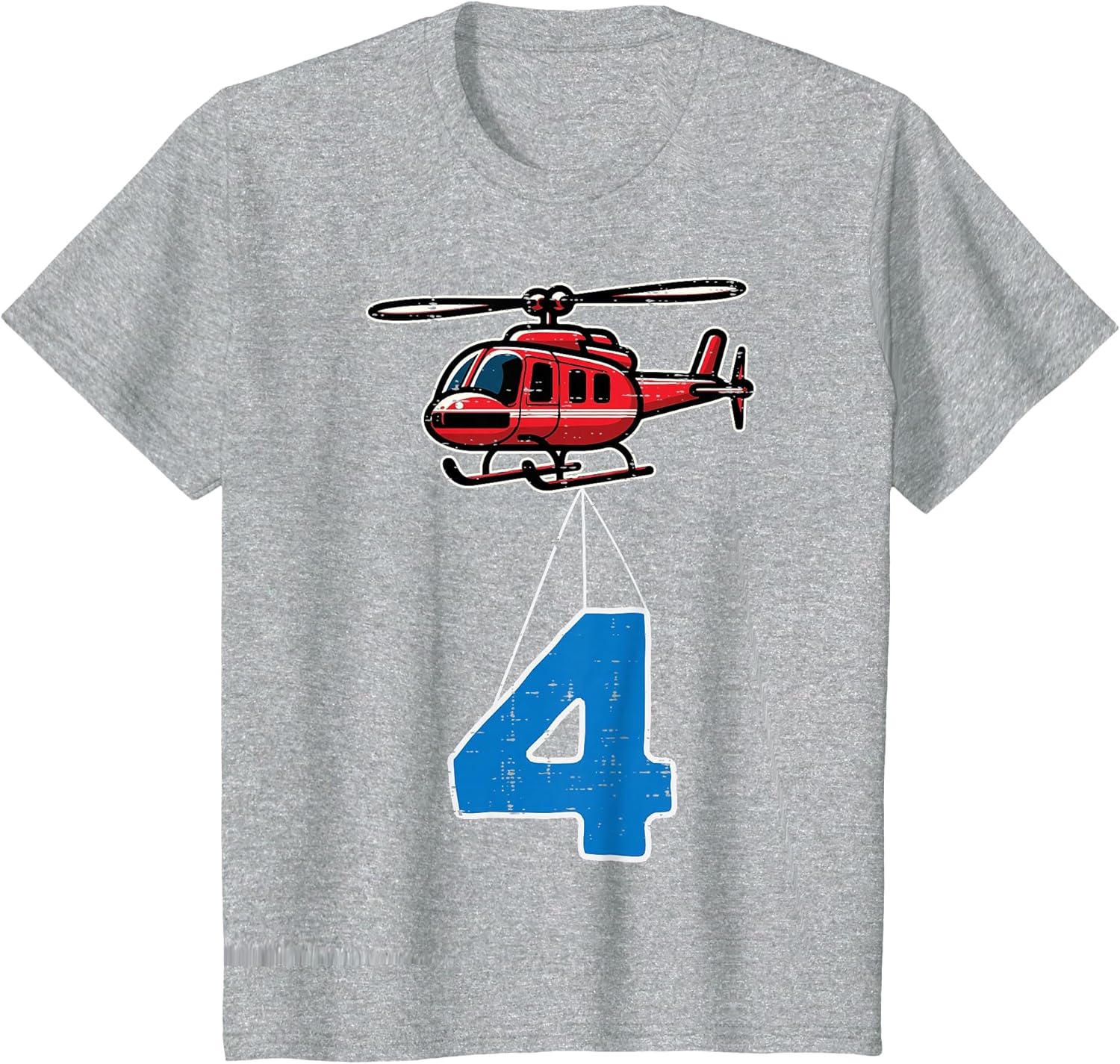 Kids 4th Birthday Helicopter 4 Four Year Old Bday Party Boys Kids