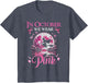 in October We Wear Pink Ribbon Witch Breast Cancer Halloween