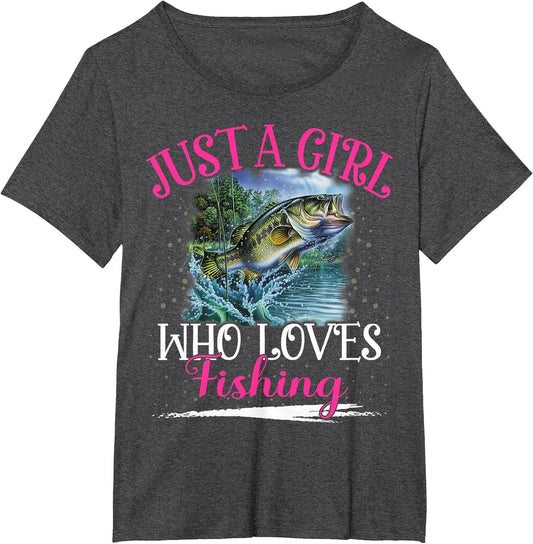 Just A Girl Who Loves Fishing Girls