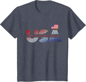 Patriotic USA Team Sports Proud American Track and Field