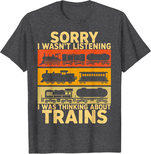 Funny Train Lover Model Railroad Conductor Retro Train