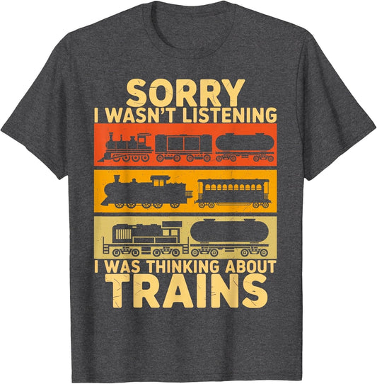 Funny Train Lover Model Railroad Conductor Retro Train