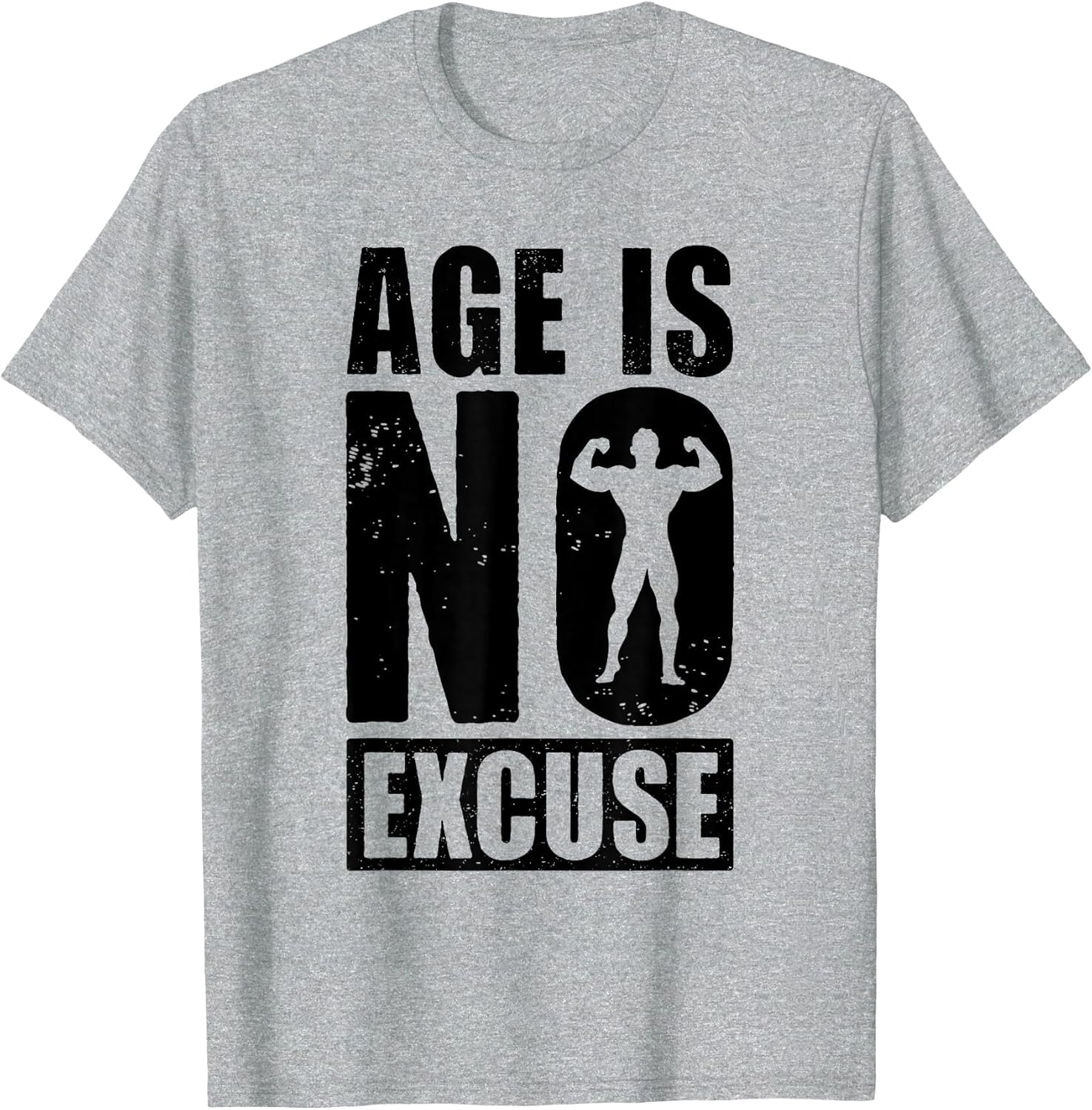 Age is No Excuse Funny Old Age Gym Lover Fitness Workout