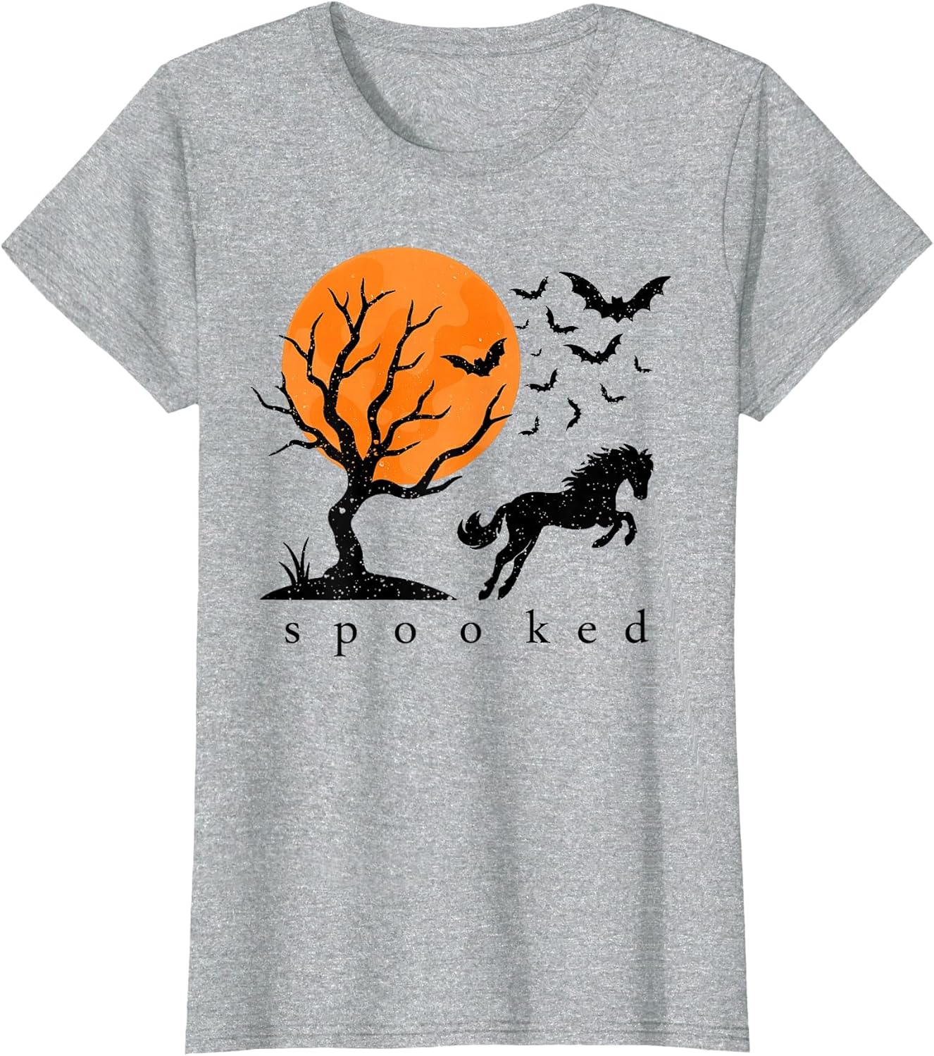 Spooked Horse Halloween Moon Bats Horse Ghost Spooky Season