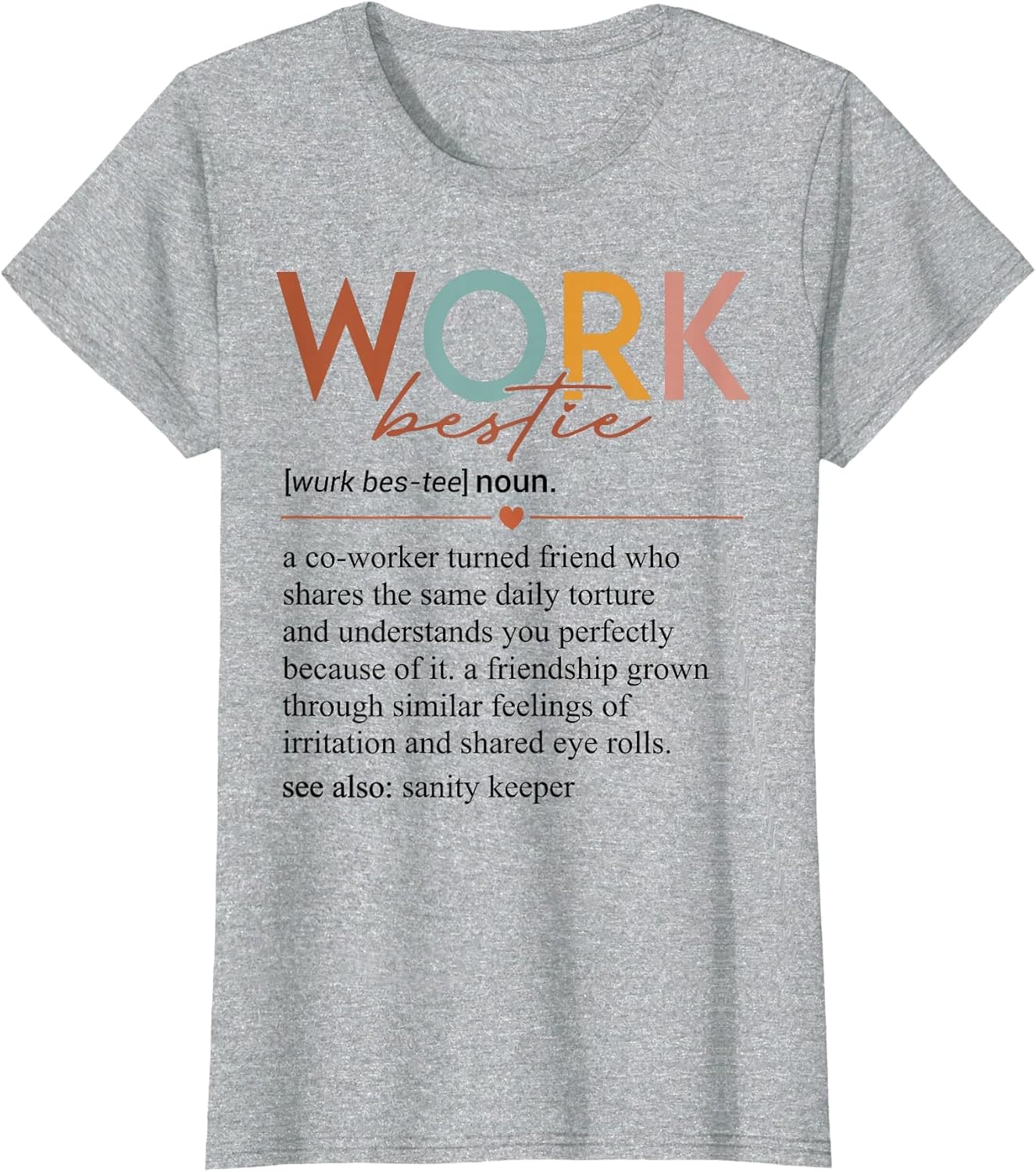 Vintage Work Bestie Definition Teachers Nurses Boss Women