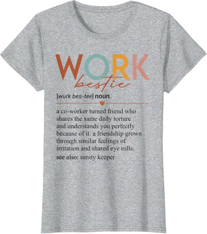 Vintage Work Bestie Definition Teachers Nurses Boss Women