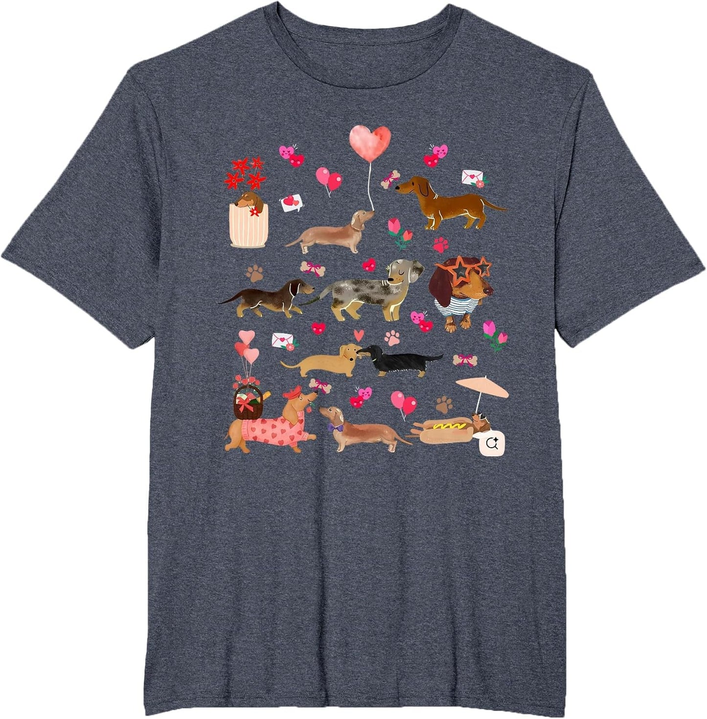 Cute Dachshund Valentine Heart Lover Doxie in Dog Dress