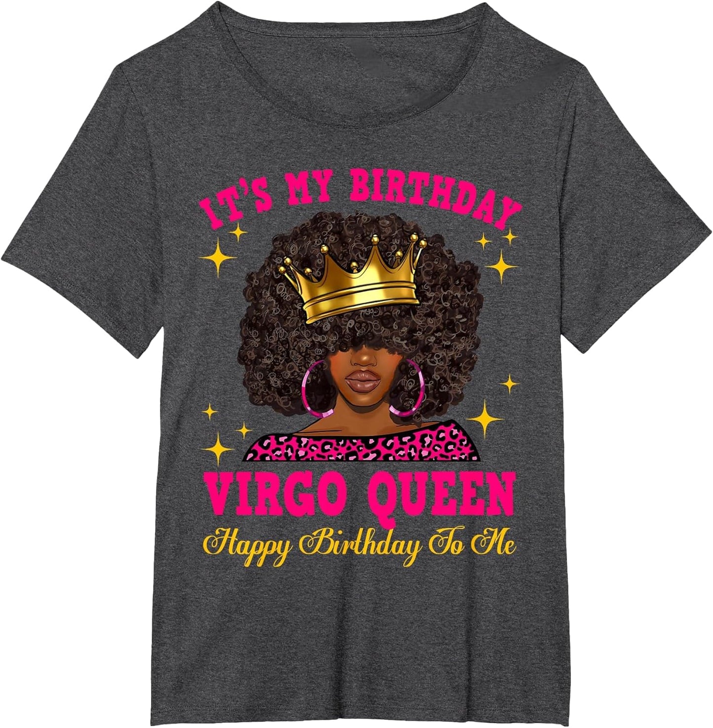 Virgo Queen It's My Birthday Zodiac Afro Black Women