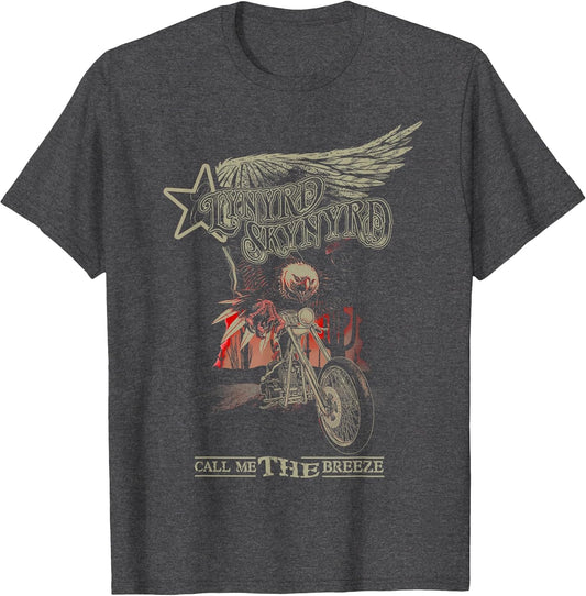 Lynyrd Skynyrd Call Me Breeze Biker Eagle Classic Retro Rock