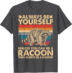 Funny Raccoon Shirt Women Kids Animal Wildlife