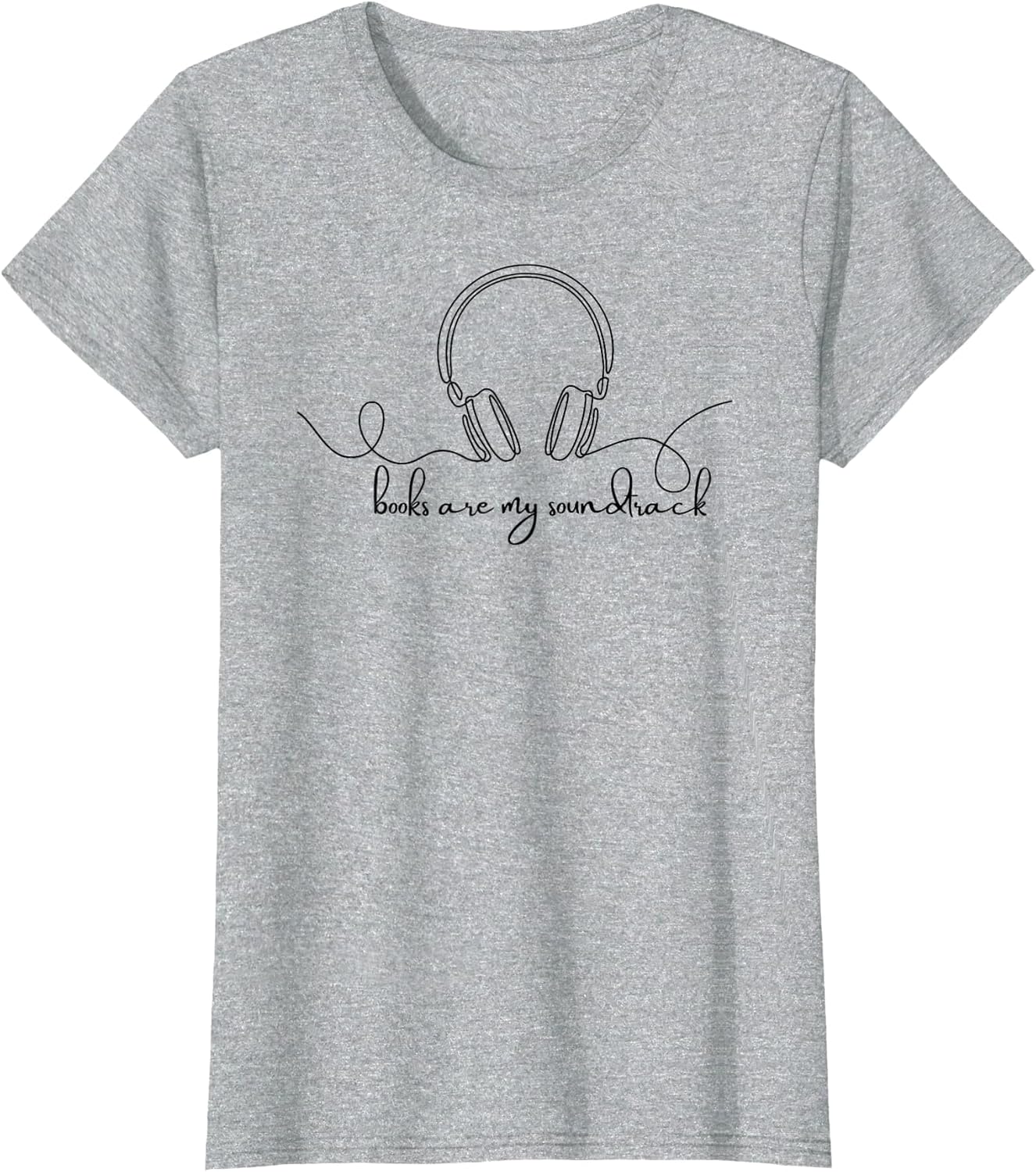 Books are My Soundtrack Audiobook Lover Headphone Line Art