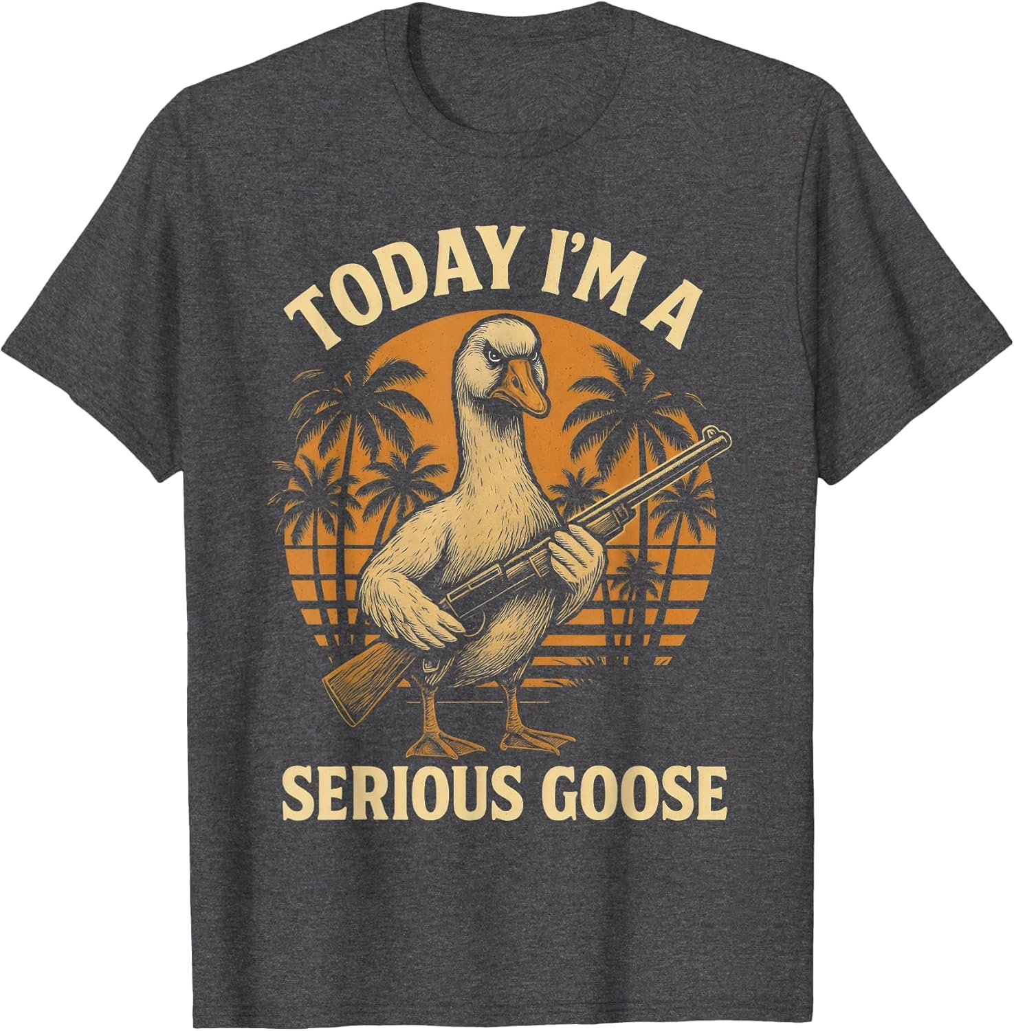 Today I'm A Serious Goose Lovers Funny Goose with Gun Meme