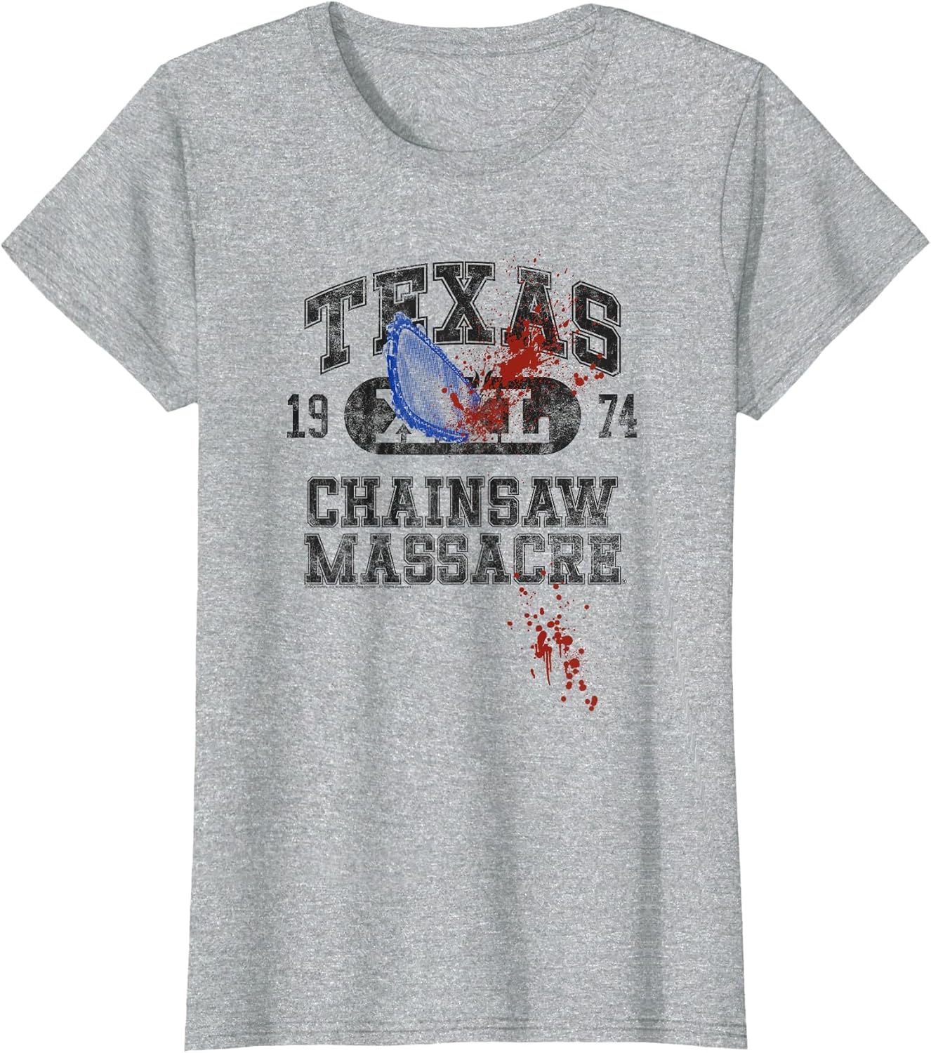 The Texas Chainsaw Massacre Athletic Logo with Chainsaw