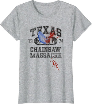 The Texas Chainsaw Massacre Athletic Logo with Chainsaw