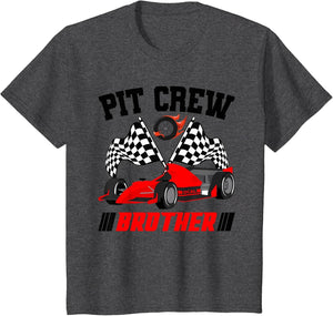 Brother Pit Crew Race Birthday Party Racing Matching Family
