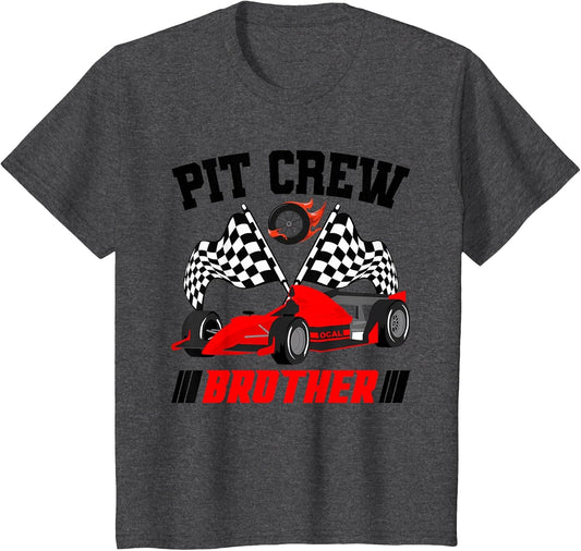 Brother Pit Crew Race Birthday Party Racing Matching Family