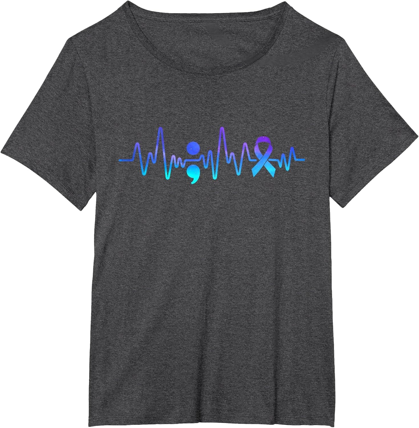 Heartbeat Semicolon - Suicide Prevention Awareness