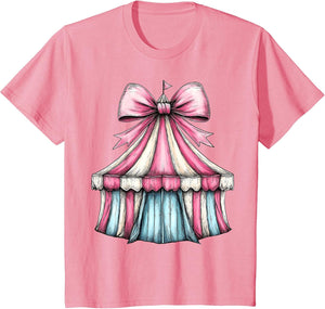 Coquette Bow Circus Carnival Pink Ribbon Mom Mothers Day