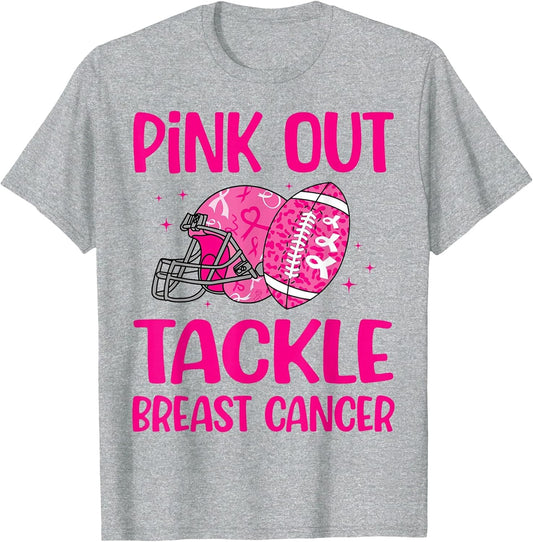 American Football Pink Out Tackle Breast Cancer Awareness