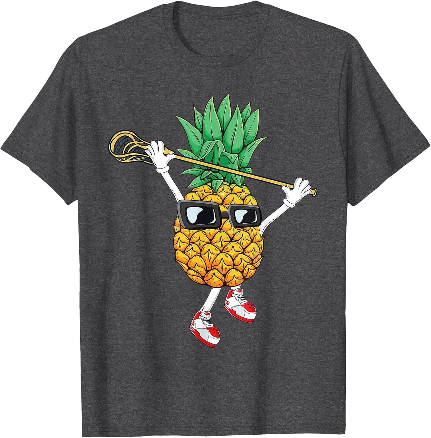 Pineapple Lacrosse Holding Stick Player Summer Vacation