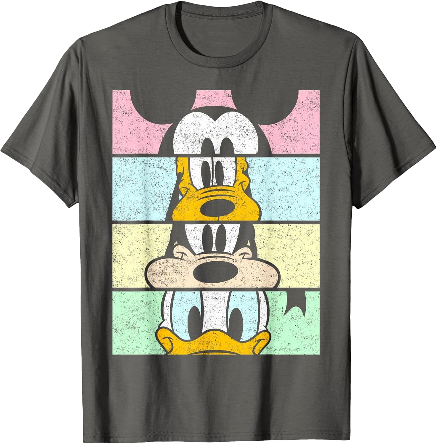 Disney Mickey and Friends Group Comic Panels , Men, Asphalt Grey, X-Large