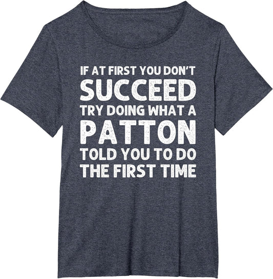 Patton Funny Surname Family Tree Birthday Reunion Idea