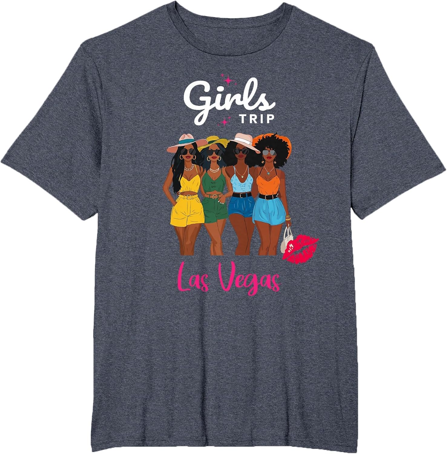 Black Girls Trip Las Vegas Vacation Matching Black Queen