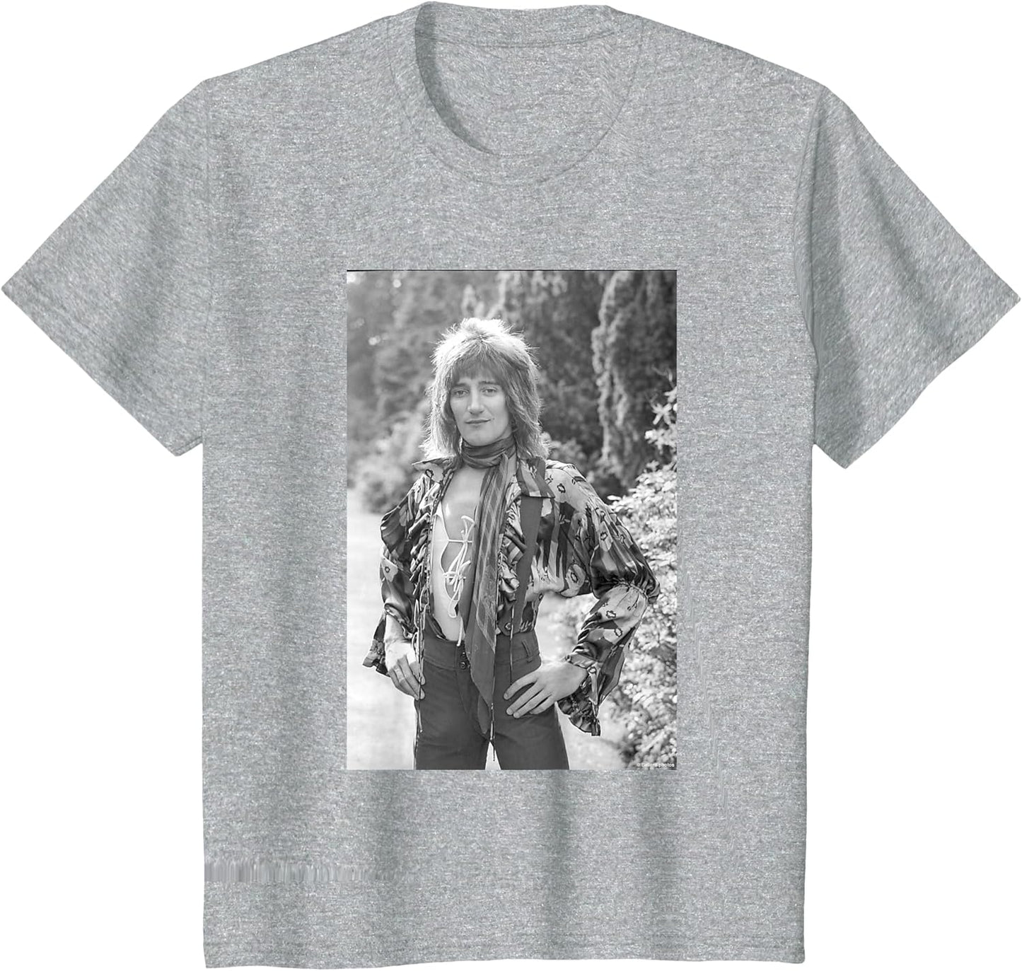 Rod Stewart Singer of Faces Garden Portrait by Allan Ballard