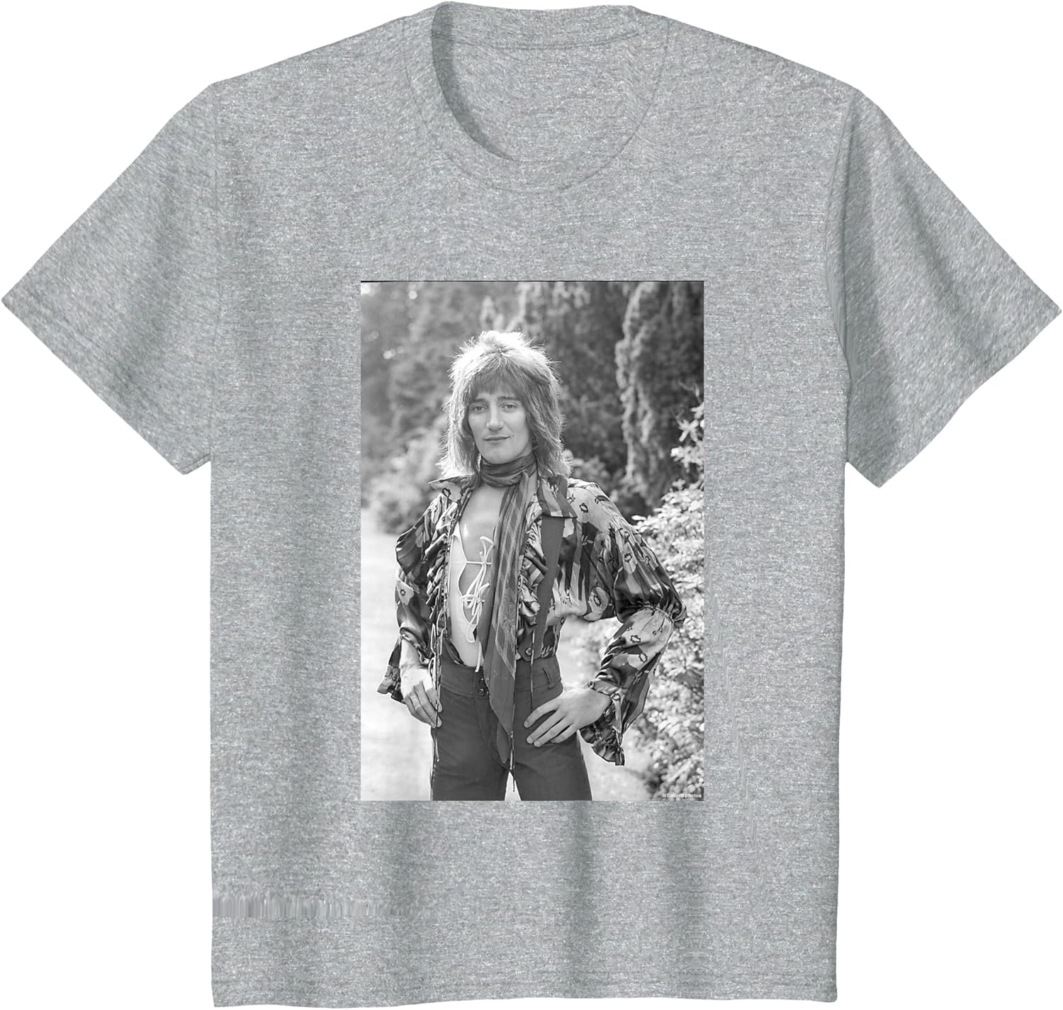 Rod Stewart Singer of Faces Garden Portrait by Allan Ballard