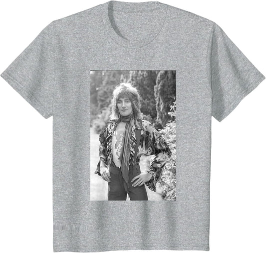Rod Stewart Singer of Faces Garden Portrait by Allan Ballard