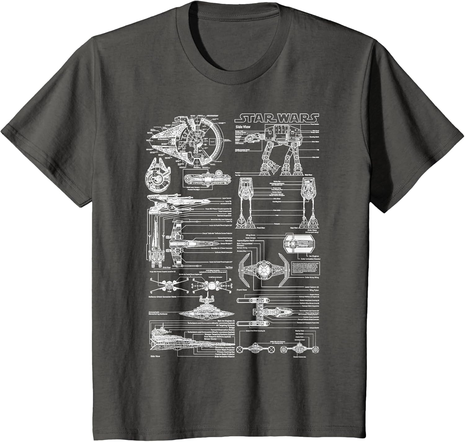 Star Wars Master Vehicle Schematics Graphic