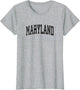 Maryland MD Vintage Athletic Sports Black Design