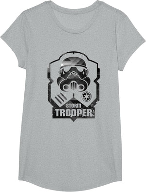 Star Wars Rebels Stormtrooper Face Greyscale Badge