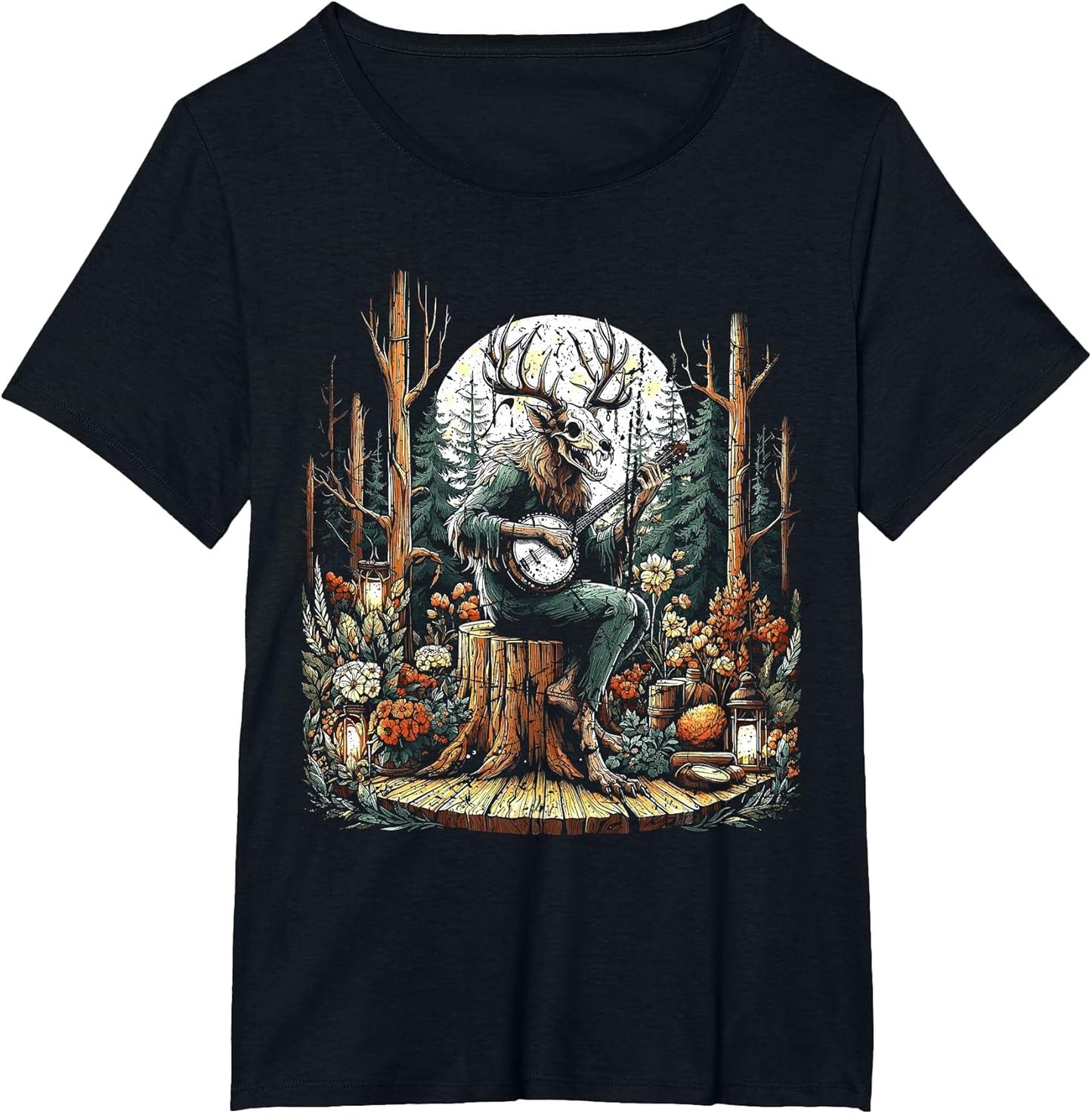 Vintage Wendigo Cryptid Camping