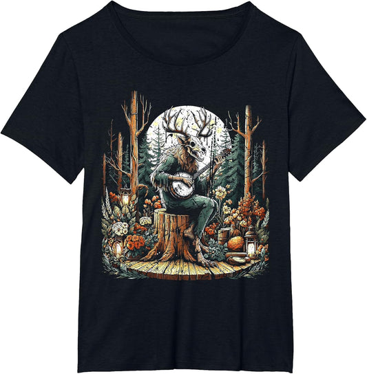 Vintage Wendigo Cryptid Camping