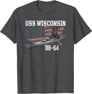 WW2 American Battleship USS Wisconsin BB-64 Warships Veteran
